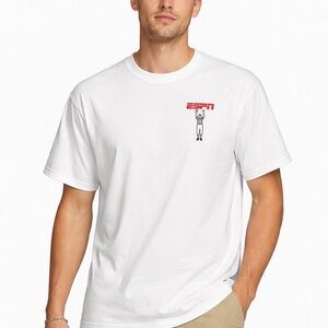 ESPN Referee Signals Graphic Tee Men’s 2XL White Football Humor Shirt